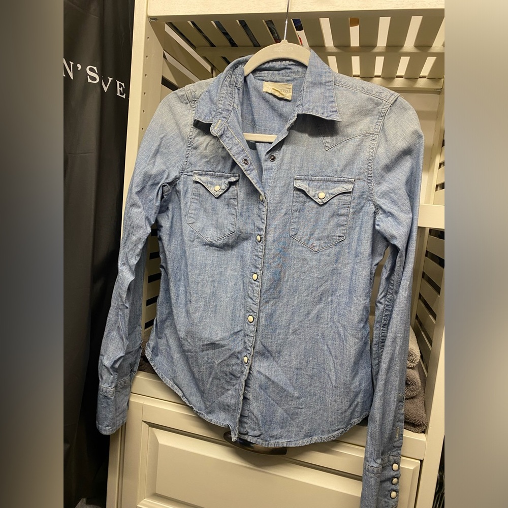 SOLD Denim Ralph Lauren button down.